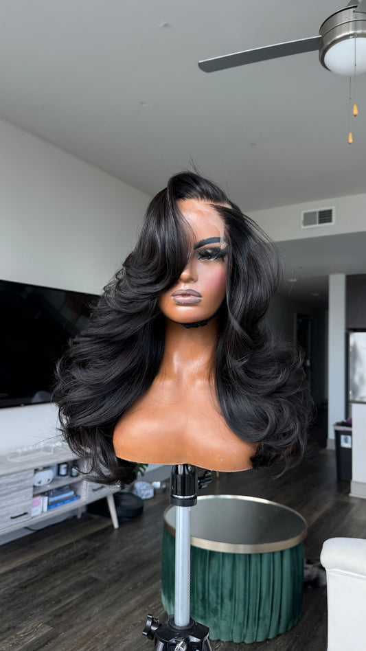 Plain Jane Raw 18in (Left Side Part)